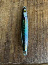 Load image into Gallery viewer, 4 x 50g Tight Lines Reel-Bait-Fish 3D Painted Holographic Slugs or Micro Jigs - Tailor, Salmon, Tuna, Spotty, School Mackerel and More Predatory Gamefish