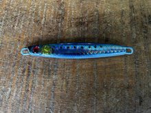 Load image into Gallery viewer, 5 x 40g Tight Lines Reel-Bait-Fish 3D Painted Holographic Slugs or Micro Jigs - Tailor, Salmon, Tuna, Spotty, School Mackerel and More Predatory Gamefish
