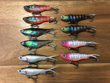 Load image into Gallery viewer, 10 x 95mm x 20g soft plastic vibe transam fishing lures- Barra, bass, jew, jack+