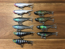 Load image into Gallery viewer, 10 x 95mm x 20g soft plastic vibe transam fishing lures- Barra, bass, jew, jack+