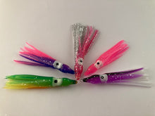 Load image into Gallery viewer, 25 x 5cm Squid Skirt Lures Saltwater Soft Fishing Lures Assist Hook
