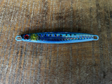Load image into Gallery viewer, 5 x 40g Tight Lines Reel-Bait-Fish 3D Painted Holographic Slugs or Micro Jigs - Tailor, Salmon, Tuna, Spotty, School Mackerel and More Predatory Gamefish
