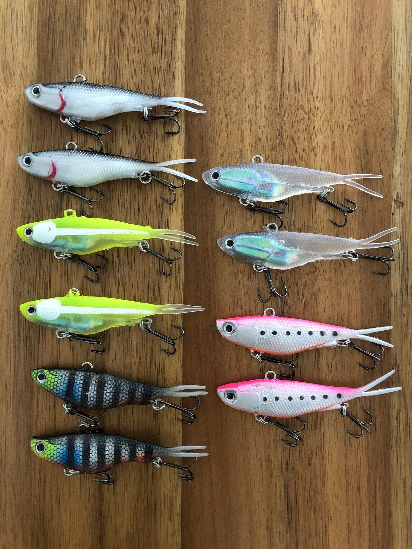 Soft Plastic Vibe transam fishing lures- Barra, bass, jew, jack+ 95mm, 20g - 10 pack