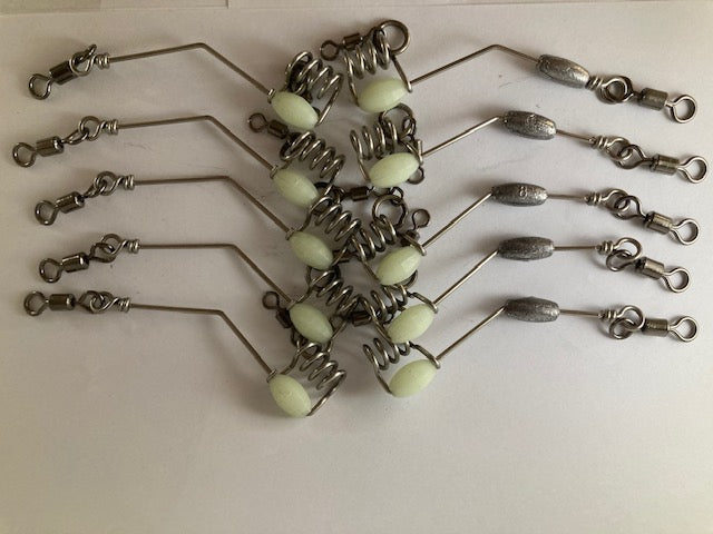 QUALITY Slide Bait Rigs - Live/dead bait sliding, BIG baits = BIG fish - 10 pack