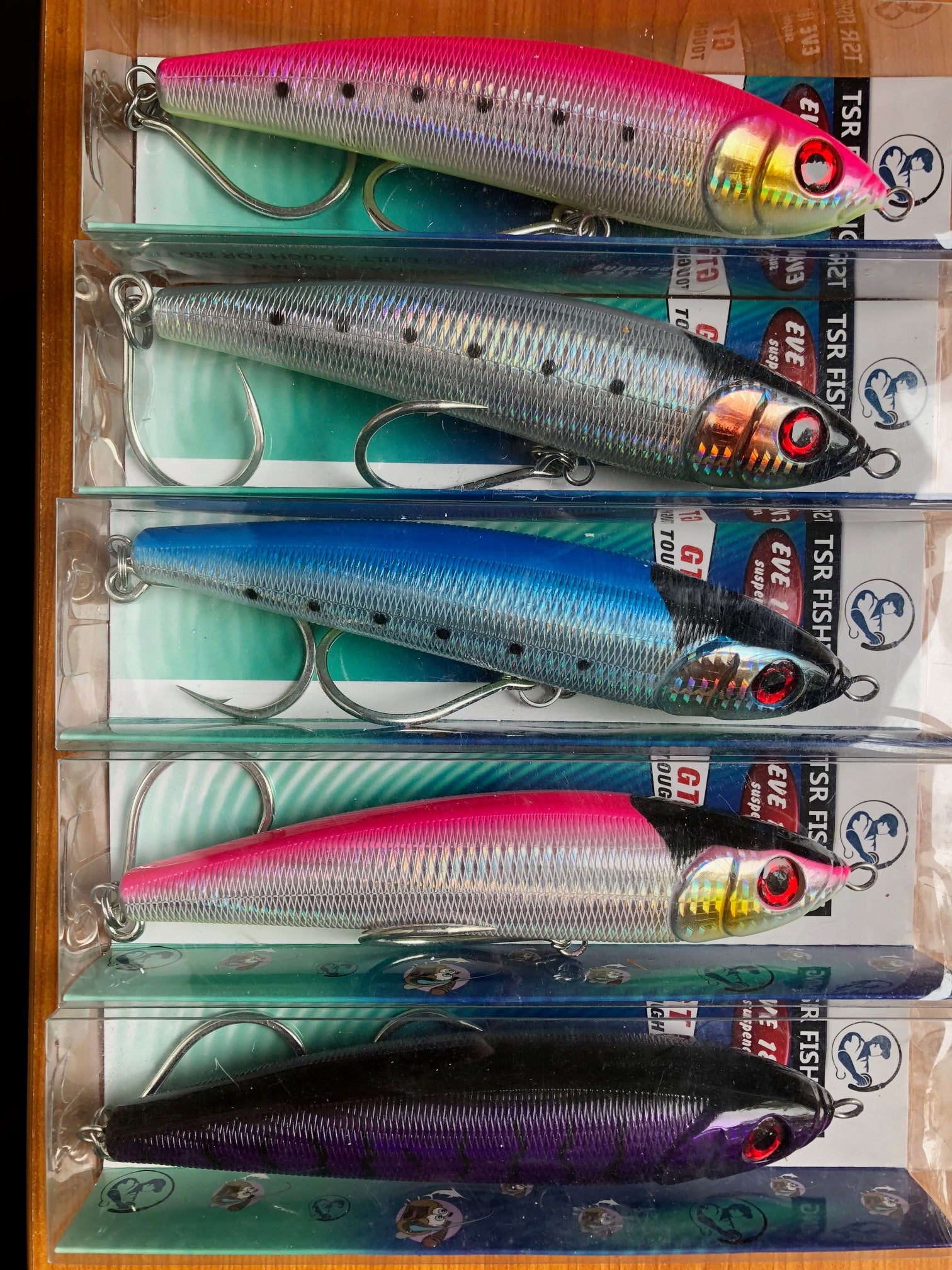 5x 180mm Stick Baits - Pelagics - GT's, Kingfish, Mackerel, Tuna, Coral  Trout