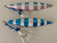 Load image into Gallery viewer, 2 x 150g Butterfly Jig with 3/0 BKK Assist Hooks - Samsonfish, Kingfish, Amberjack, Snapper, Jewfish

