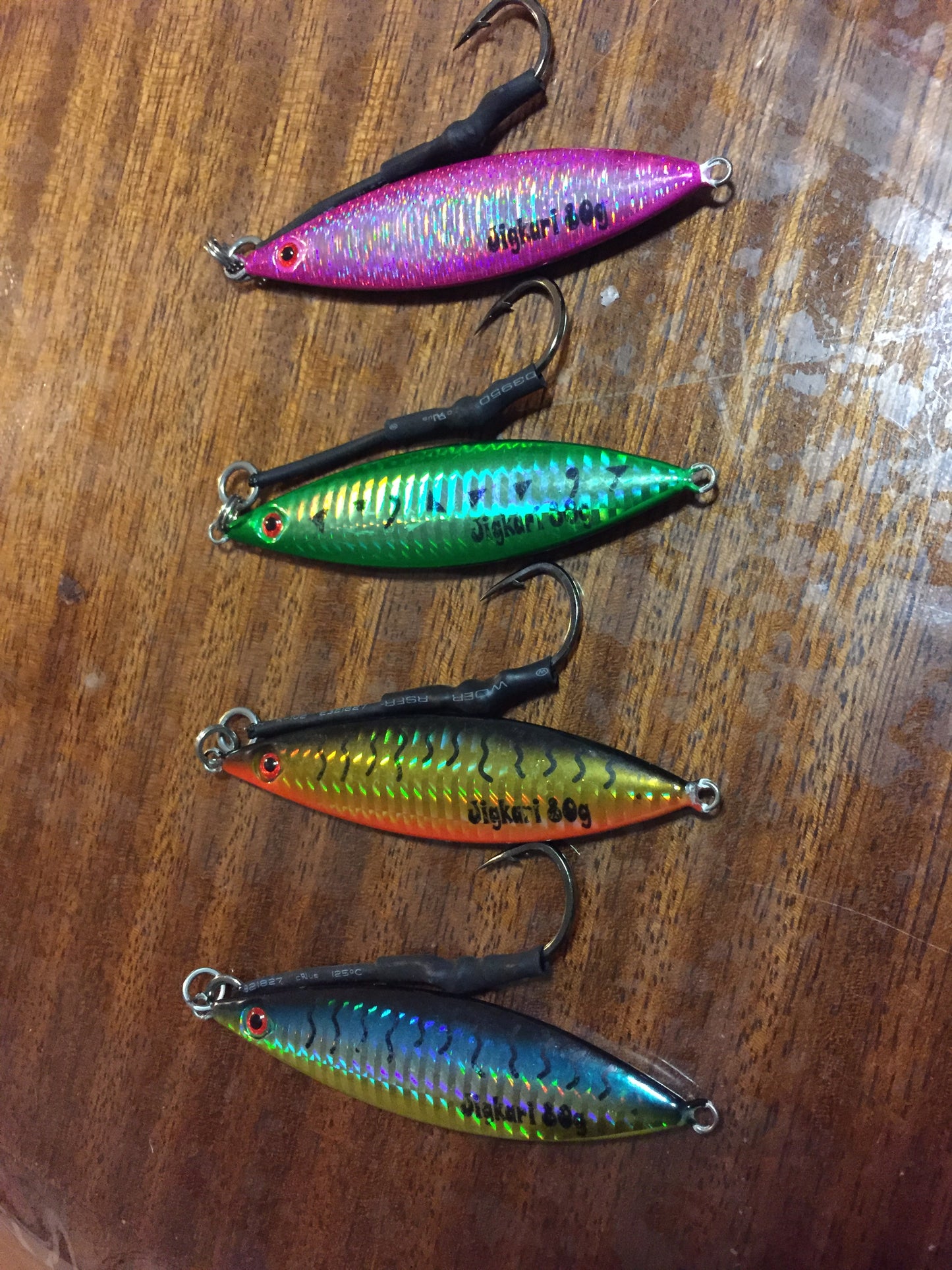 Jigkari 60g & 80g Micro Jigs Glow - Jigging Jig Inchiku Samson Amber Jew King