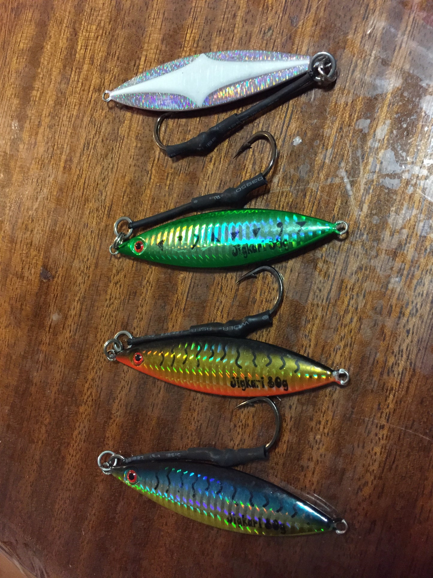 Jigkari 60g & 80g Micro Jigs Glow - Jigging Jig Inchiku Samson Amber Jew King