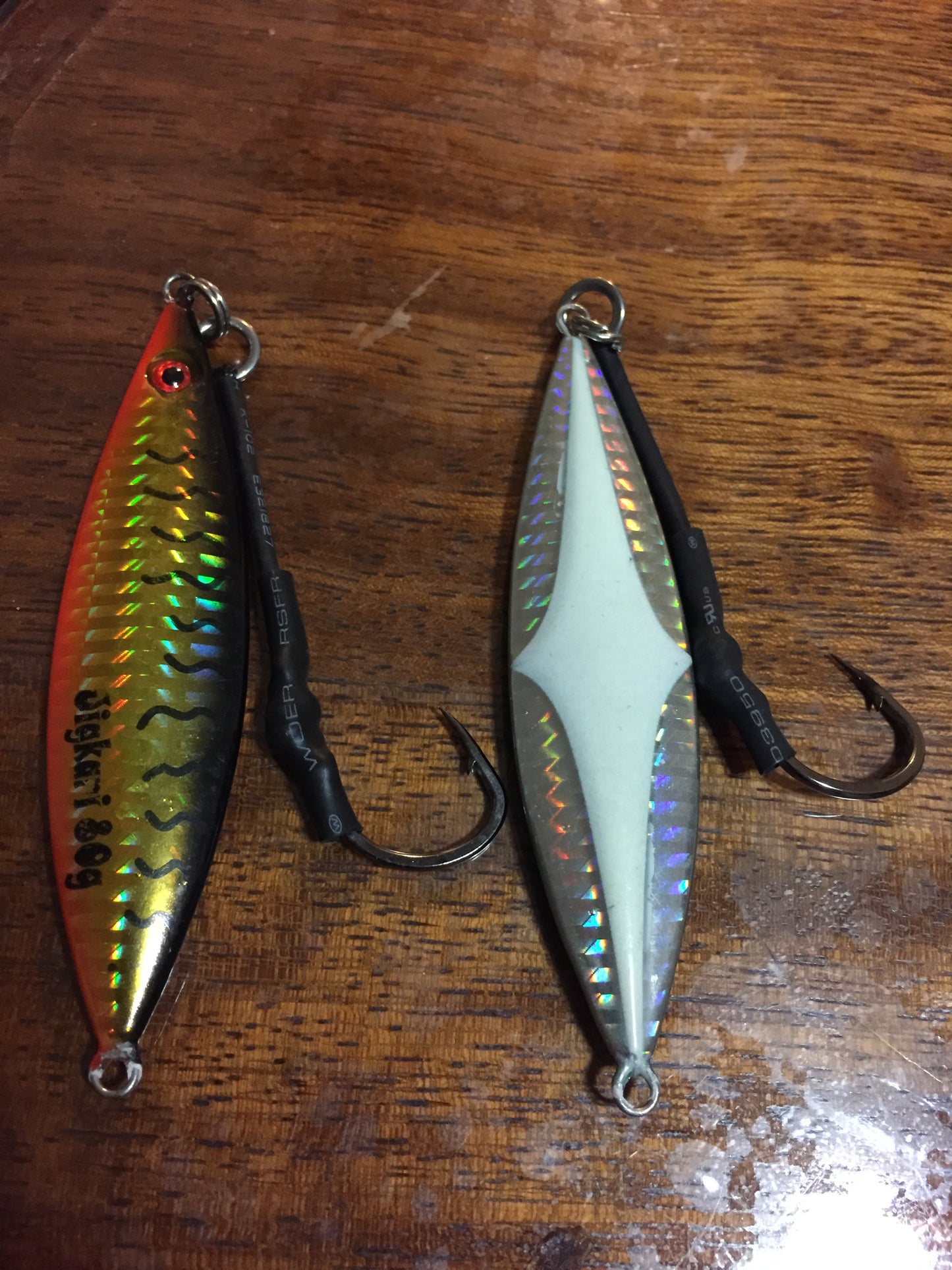 Jigkari 60g & 80g Micro Jigs Glow - Jigging Jig Inchiku Samson Amber Jew King