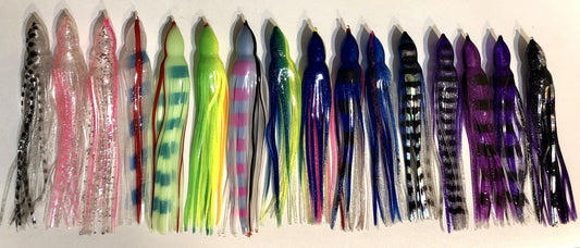 6.5-7 Inch/17cm Octopus Replacement Skirts for Gamefishing Lures Marlin, Sailfish, Wahoo, Tuna +++
