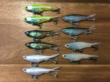 Load image into Gallery viewer, 10 x 95mm x 20g soft plastic vibe transam fishing lures- Barra, bass, jew, jack+
