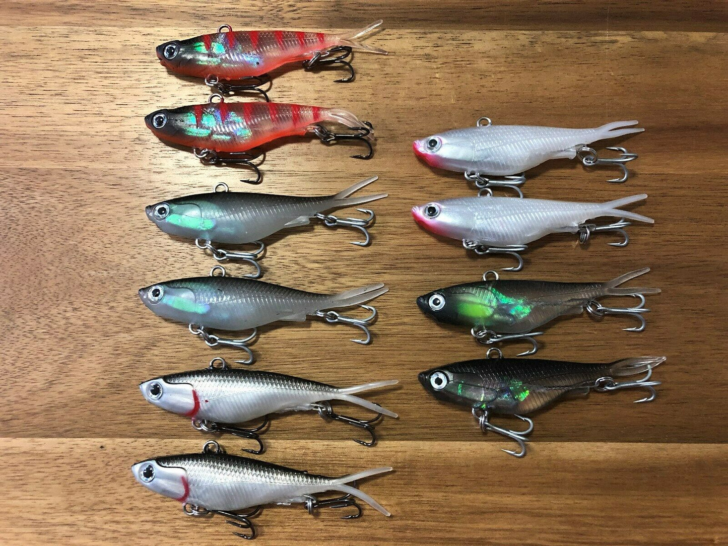 Soft Plastic Vibe transam fishing lures- Barra, bass, jew, jack+ 95mm, 20g - 10 pack