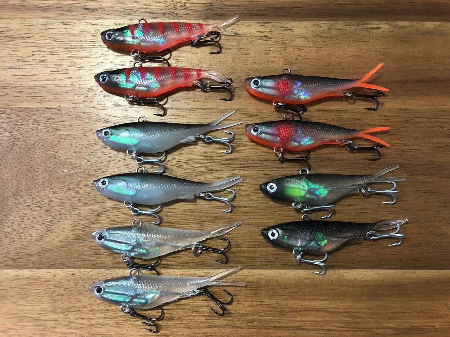 Soft Plastic Vibe transam fishing lures- Barra, bass, jew, jack+ 95mm, 20g - 10 pack
